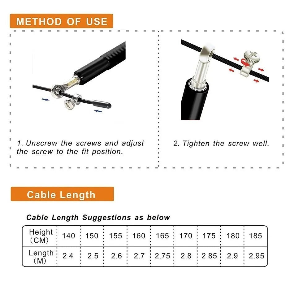 Aluminum Handle Jump Rope